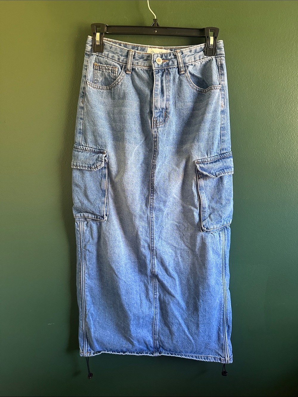 Angel Kiss Light Blue Denim Cargo Skirt Size 3/26